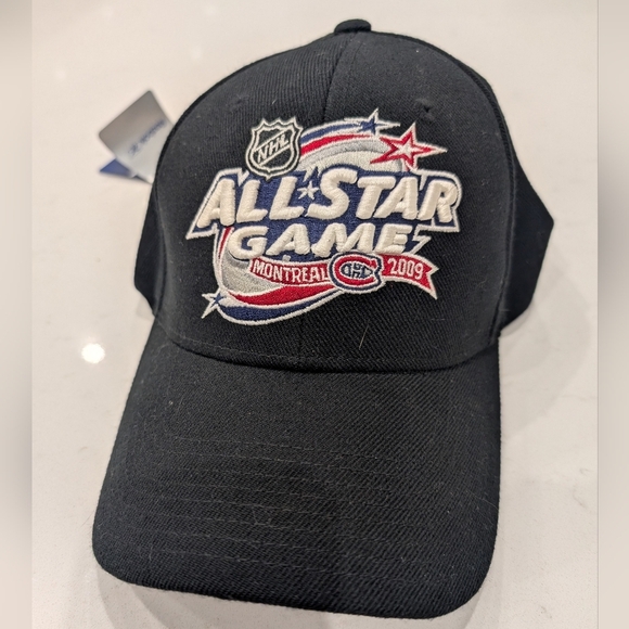 Reebok Montreal Canadiens embroided 2009 Black NHL All-Star Game Cap adjustable - Picture 2 of 6